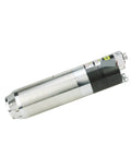 Rock Solid 3500W BT30 CNC Router Spindle Motor Boasts Knockout Performance With 220V Or 380V Power Running Up To 18000 RPM, silver industrial spindle.
