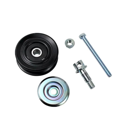 Up Your Drive Belt Game With This Smooth Plain Car Drive Belt Tensioner Pulley Kit 88440-26100 That Snaps Right In For Your T100 And Prado To Keep It Running Tight. Black and silver pulley kit with bolts for Toyota T100 Prado belt tensioning