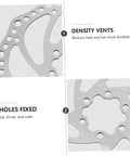 Heavy Duty Mechanical Disc Brake Kit With Front And Rear Rotors And Thick Pads For Mountain Bike density vents and 6 holes fixed design