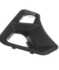 Black plastic Dispenser Bezel Replacement For Washer W11094976 Compatible OEM Style Part angled view showing details