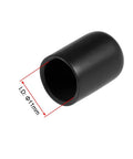 Black Rubber End Cap 11mm Inner Diameter Vinyl Round Tube Bolt Cap Cover