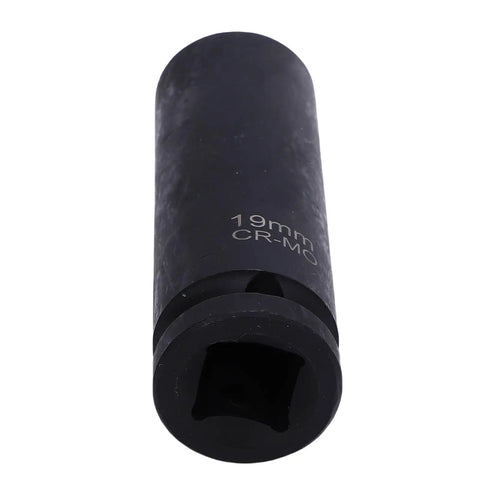 Heavy Duty 19mm Thin Wall Impact Lug Nut Socket Set With Wheel Protection Design Keeps Fasteners Safe From Rounding Even Under Heavy Torque For Reliable Auto Repair Vibes, 19mm CR-MO socket