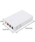 Top Notch Ups Router Modem Backup Battery Stores Six Thousand Mah To Keep Your Home Net Running Smooth During Power Trips with ports.