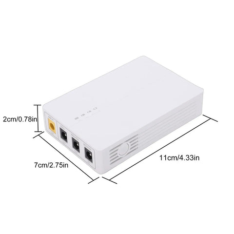 Top Notch Ups Router Modem Backup Battery Stores Six Thousand Mah To Keep Your Home Net Running Smooth During Power Trips with ports.