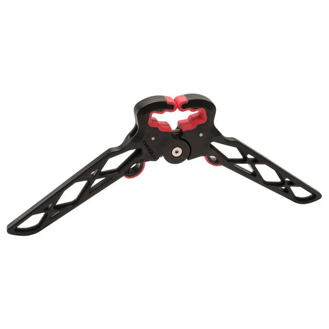 Bow Jack Folding Bow Stand For Bowhunting Easy Carry Portable Lightweight Durable Field And Range Support with open legs