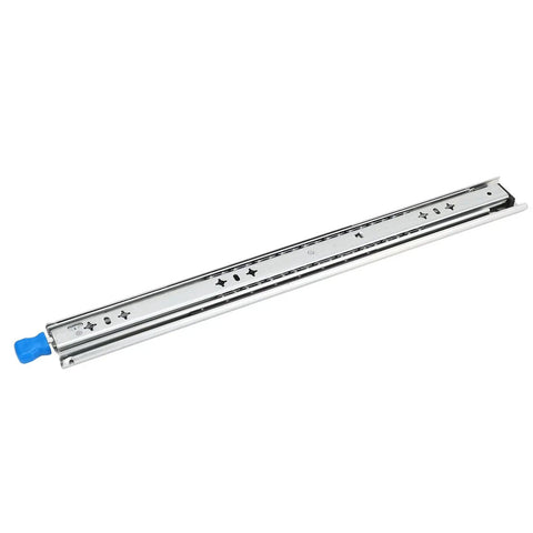 Beefy 20 Inch Drawer Slides With Full Extension Ball Bearings 3 Fold Locking 264 Lb Load Durable Built For RVs Trucks Industrial Drawers And Server Cabinets, steel rail