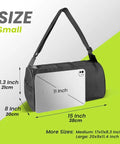 Foldable Waterproof Travel Duffle Bag For Gym And Beach, Lightweight Oxford Cloth Sports Bag dimensions