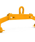 Heavy Duty Vertical Drum Clamp That Hoists 1100 Lb Steel Or Plastic Barrels With Ease For Warehouse Jobs And Industrial Moves Without Breaking The Bank, showing the durable yellow clamp.
