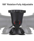 Underwater Pond Lights Set Of 6, Colorful Submersible LED Spotlight With IP68 Waterproof, showing adjustable rotation feature