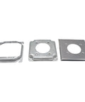 Nema 10-30R Receptacle 30 Amp Dryer Outlet Surface Or Flush Mount Featuring Easy Hookup Marked Terminals And Compact Frame parts in galvanized iron.