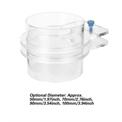 Pssopp Adjustable Automatic Acrylic Fish Feeder For Aquariums With Plastic Screws, Prevents Food Drift And Ties Securely To Tank. Durable Transparent Design For Long Lasting Performance In Home And Office Tanks. Perfect For Betta, Goldfish, And