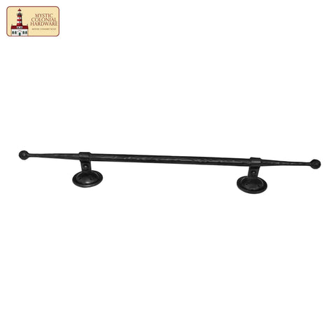 Mystic Colonial Cast Iron Door Handle Handforged Antique Pull for Castle Gates and Heavy Doors Vintage Black Iron Hardware