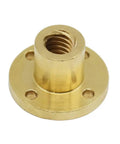 Brass nut from 700mm T10x8 Lead Screw With Brass Nut Kit For 3D Printer And CNC Machine Z Axis, 2mm Pitch, 4 Starts, 8mm Lead