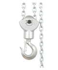 Lightweight Aluminum Lever Chain Hoist 0.75T 1.5T 3T Manual Chain Block showing hook and chain details
