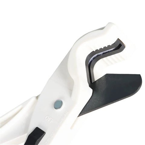 Close-up of the Hydraulic A C Hose Crimper Tool With 7 Die Set showing the precision jaws, part of Hydra Krimp 71500 Kit for Air Conditioning Line Repair
