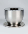 Front view of a Bead Roller Pro Grade Radius Die Set for Metalworking, Cr12 steel, 1-1/2 inch radius die, smooth polished finish