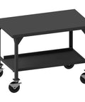 Heavy Duty Mobile Workbench 72 By 36 Inches With 5000 Lb Capacity 8 Gauge Steel Frame and rolling casters for versatility.