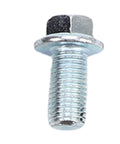 Close-up of bolt from Beefed Up Kart Sprocket Kit Three Quarter Inch Bore Twelve Tooth Heavy Duty Steel With Tool For Thirty Five Chain.