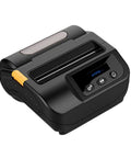 Hustle Ready Portable Thermal Printer For Barcodes And Receipts With Slick Bluetooth Hookup, Pocket Friendly Abs Frame, Marathon Battery Life, And Flat Out Reliable Two In One Printing For Every Phone Or Laptop in a compact design showing LCD panel.