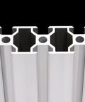 Premium Slick 3090 Aluminum Extrusion Profile 4 Pack 43.31 Inch Anodized Silver Rails showing detailed cross-section for 3D printer builds.