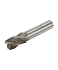 End mill cutter, 7/8 in cutting diameter, 3/4 in shank, 4-flute HSS straight cutter