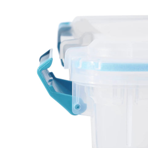 Built Tough 54 Quart Stackable Storage Bins Clear Plastic Totes With Airtight Gasket Seal And Secure Latching Lids 24 Pack Made In Usa Bpa Free Go The Distance Long Term Organizing Solution Keeps Clutter At Bay