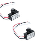 Dusk To Dawn Photoelectric Sensor Switch For Outdoor Lighting, Flush Mount Photocell 120-277V, Auto On Auto Off, 2 Pack shown