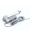 Top Shelf Electric PMDC Brushed Motor Push Pull Linear Actuator Controller with secure gray housing and connecting cable.
