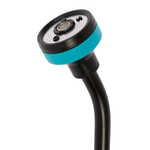 Close-up of Heavy Duty Swivel Watering Wand for Garden Hose With 5 Spray Patterns, Built From Durable Metal With Zinc Coupling