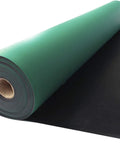 Soldering mat roll, 23.7 x 118 in, green rubber ESD anti-static mat, side view