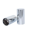20 Pack Chrome ABS Screw On Lug Nut Covers 33mm Fit 4 Inch Height Cylindrical Design for Semi Trucks Durable Chrome Plated Easy Install