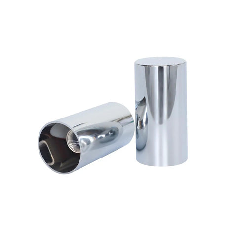 20 Pack Chrome ABS Screw On Lug Nut Covers 33mm Fit 4 Inch Height Cylindrical Design for Semi Trucks Durable Chrome Plated Easy Install