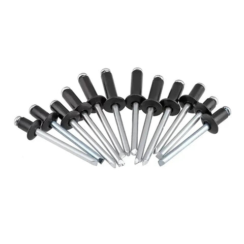 400 Pieces Black Aluminum Pop Rivets Kit With Ten Sizes One Eighth Inch Five Thirty Second Inch Three Sixteenth Inch Assorted Blind Rivets For Metal
