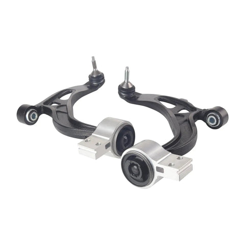 2 Piece Front Left And Right Lower Control Arm And Ball Joint Assembly Kit For Ford Explorer 2011 To 2019 And Police Interceptor Utility 2013 To 2019 OE Spec Corrosion Resistant Coated Ball Joints With Greased Joints For Easy Maintenance, front view