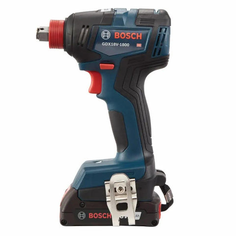 18V All In One Impact Driver And Wrench Kit With One Quarter Inch Hex Shank And One Half Inch Square Drive, side view