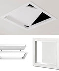 Dead Simple Drop In Ceiling Access Panel 15X18 Inches Waterproof Aluminum White showing ceiling hatch and frame design.
