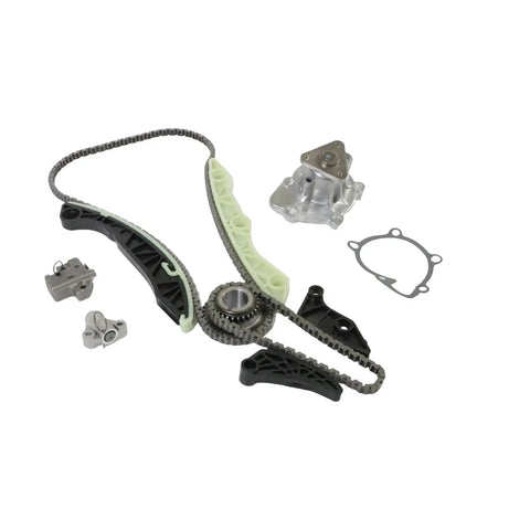 Solid Timing Chain Kit And Water Pump For 2010-2013 Chrysler Sebring Dodge Journey DOHC 2.4L Engine Super Durable Metal Build Save Big On Repairs No More Stretching Fears, timing parts laid out
