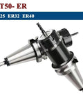 Kick Start Your Heavy Duty Grinding Rig With This BT50 Keyless Spring Collet Chuck Featuring ER32 ER40 tool holder showcasing a BT50 interface.
