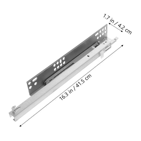 Two Pack Heavy Duty Ball Bearing Drawer Slides With Bottom Mounted Concealed Design For Smooth Quiet Full Extension Install Secure Drawer Build Great Kit Fits Kitchen Cabinets Dressers Tool Chests And DIY That Need Top Shelf Performance No BS, 16.3 in slide