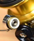 Close-up of Nexave Fi Line Roller Bearing Upgrade Kit for 21 Nexave Fishing Reels, showing SHG 740ZZ or HRCB 740ZHi Bearing