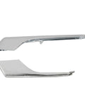 Slick Glossy Chrome Fog Light Bumper Molding Pair For Tesla Model X 2016 Through 2021 Left Front Side Trim Strip, detailed view.