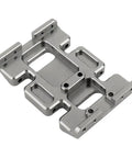 Beefy Aluminum Center Frame Brace and Transmission Skid Plate Mount for Axial SCX10 1/10 RC Rock Crawler CNC Machined Gearbox Guard Heavy Duty