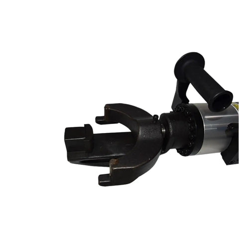 Portable Steel Rebar Cutter And Bender Machine Nrb-22 with thickened hook design for pressure bearing, close up view.