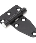 T Shape Gate Hinge Stainless Steel Cabinet Shutter Hinge For Electric Generators Black Finish With 6 Position Screw Holes Easy Install