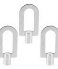 3 Piece Auto Dent Puller Kit With Aluminum Ring Tools For Easy Body And Sheet Metal Repair, close-up of three aluminum ring pullers
