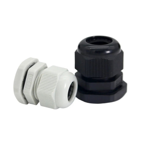 Heavy Duty M8 Waterproof Cable Gland Kit 10 Pack Plastic Nylon Cord Grips IP68 Wire Connectors black and white