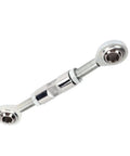 Heavy Duty Alternator Tensioner Rod Adjustable For Small Block Chevy 350 454 Engines with stainless steel heims mount.