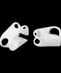 Plastic Tube Clamps Set Of Two For Three Quarters To One Inch Tube OD Adjustable Flow Control Hose Clip For Pinch Valve And Everyday Lab Use White