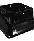 44 Post Base Black Powder Coated Deck Post Mount For 4x4 Posts Solid Anchor For Concrete Or Wood Rust Resistant Square Post Holder That Adds Stability And A Sleek Finishing Touch