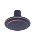 Oil Rubbed Bronze Cabinet Knobs Set for Kitchen and Drawers 1.25 Inch Diameter Straight Top Ring Style 25 Pack Classic Hardware Upgrade for Cabinets Today showing the top view of a single knob.